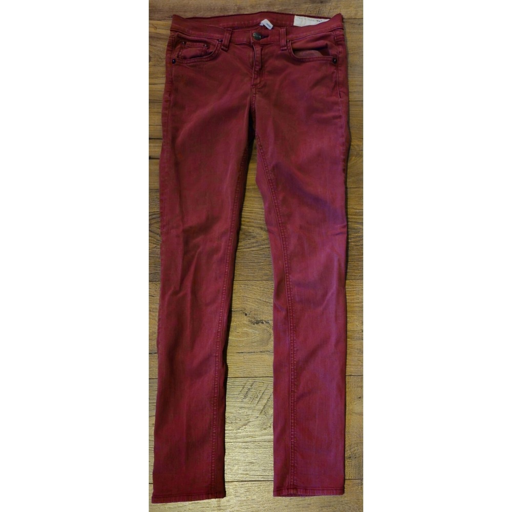 Rag & Bone Jeans Women's 27 Clay Red Skinny W28xL29 Denim Stretchy Pants Lady
